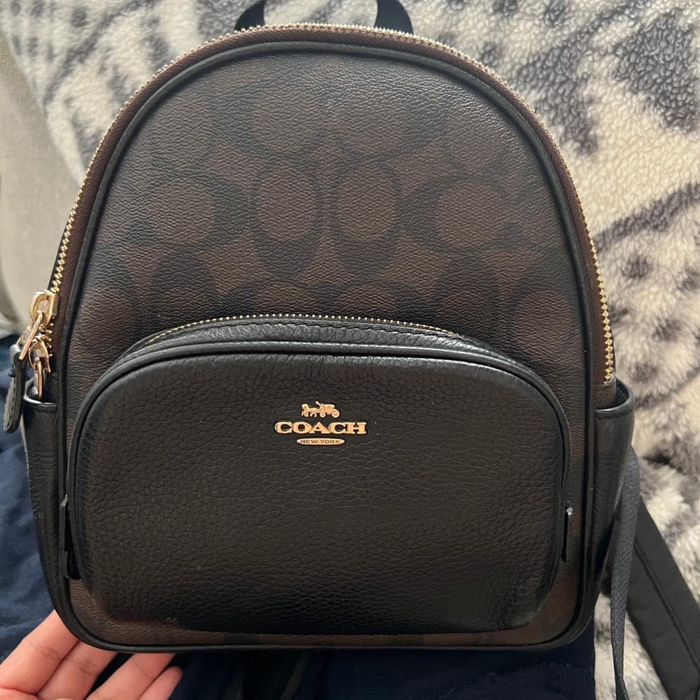 Coach mini backpack signature